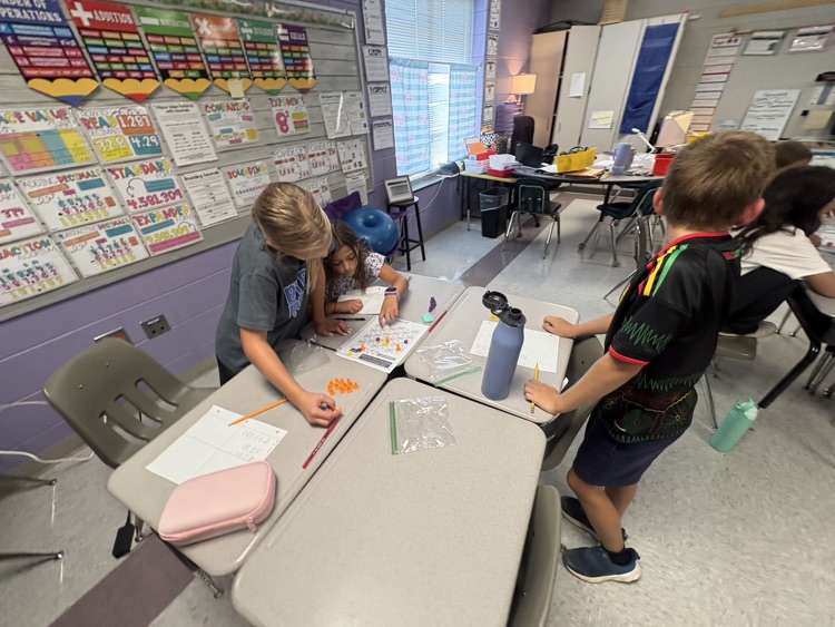 students playing Math games