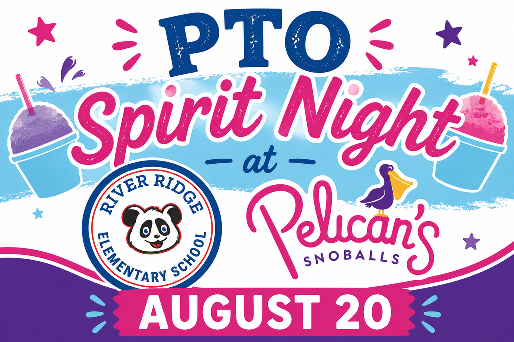 PTO Spirit Night at Pelican's snoballs on August 20