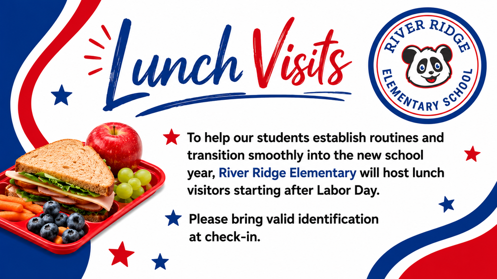 lunch with visitors starts on September 8.  Please bring a valid id to check in with the office.