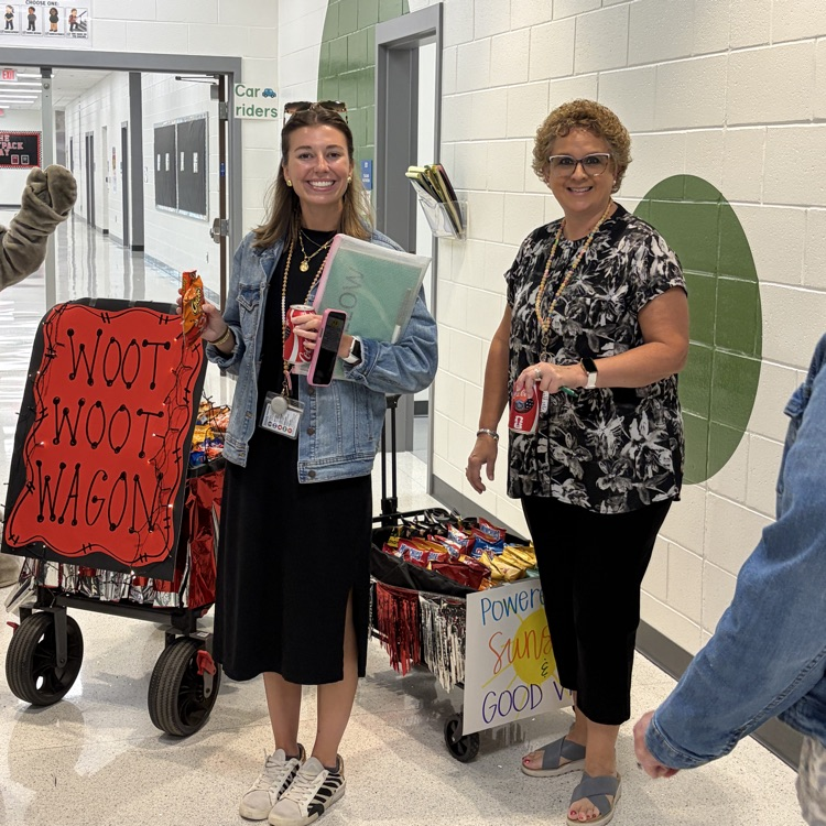 woot woot wagon spreading cheer through the school