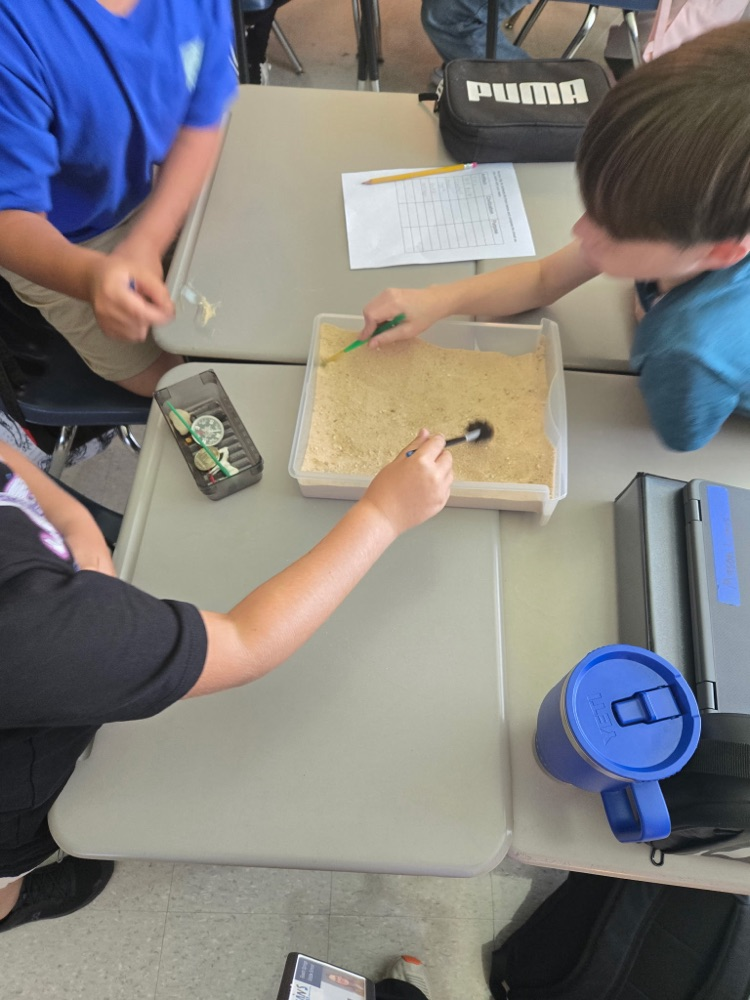 students working