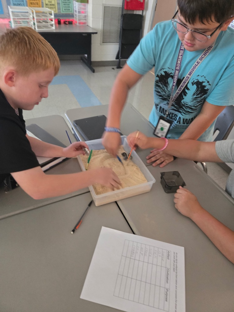 students working