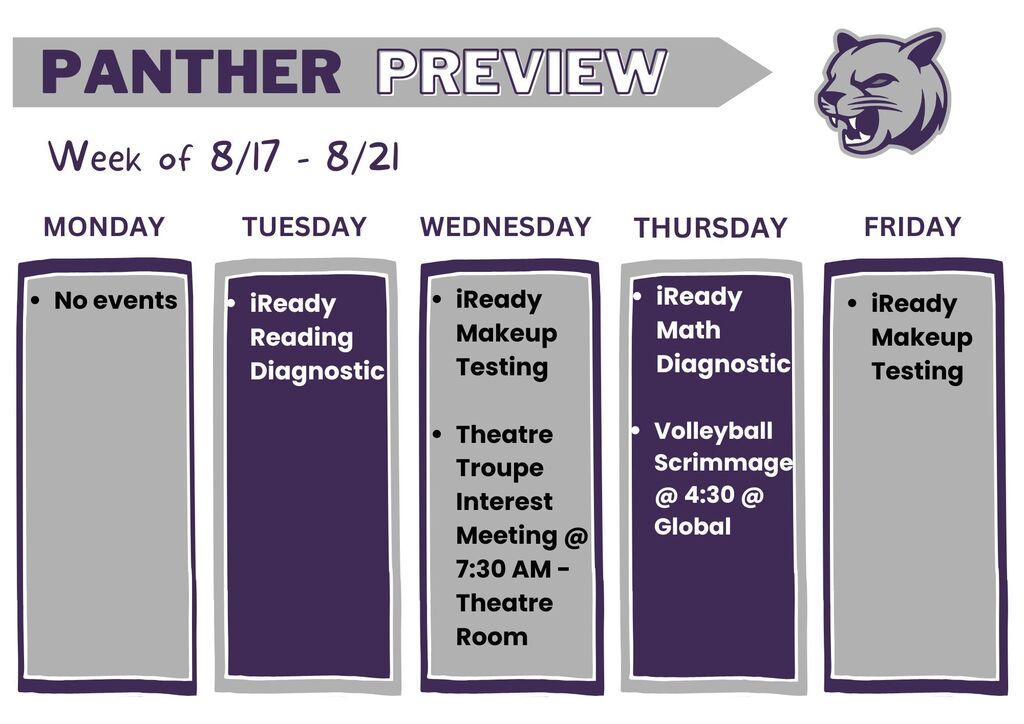 week at a glance