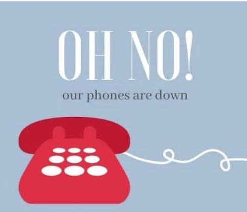 phones are down 