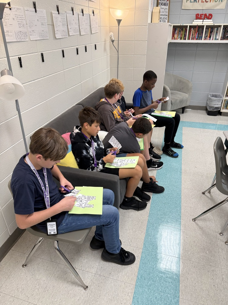 students working