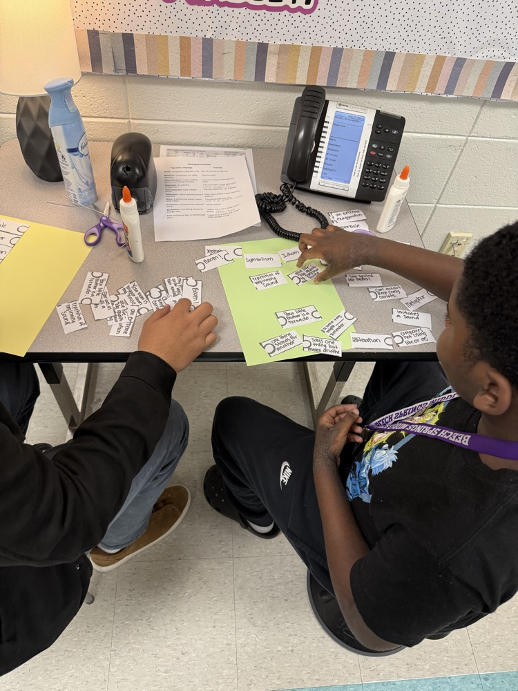 students working