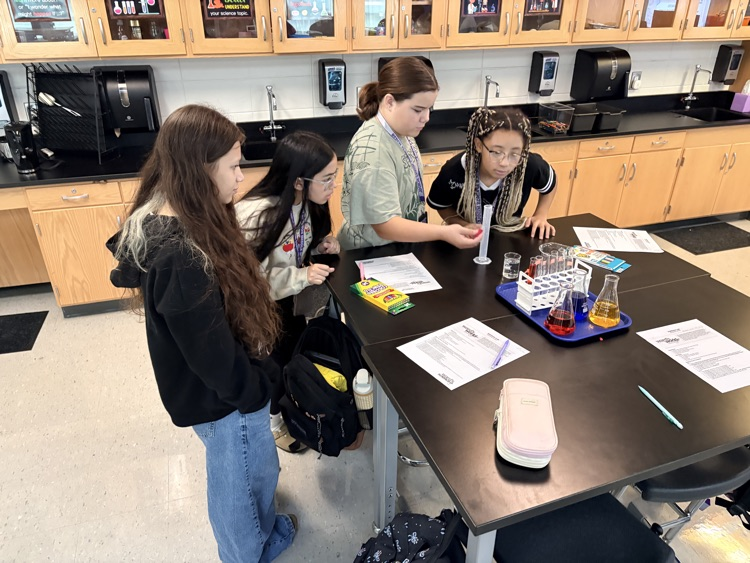 students working