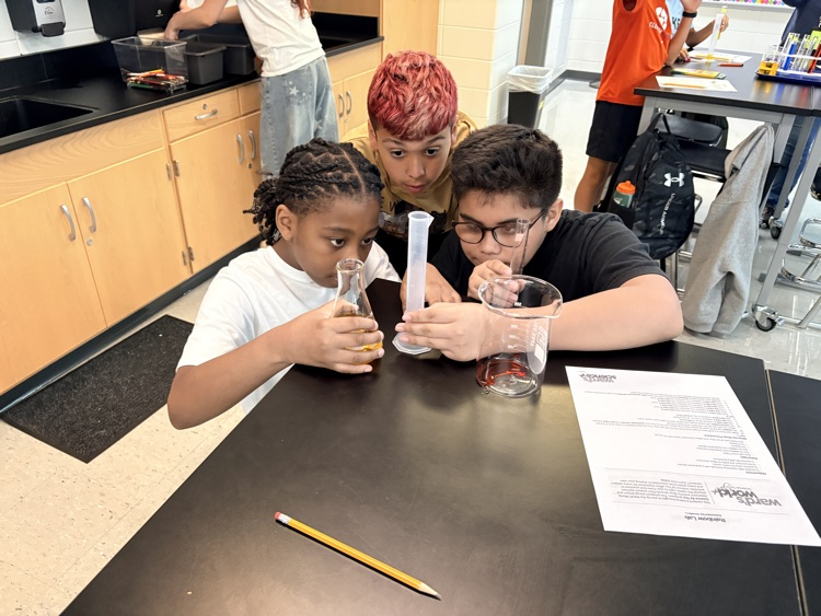 students working