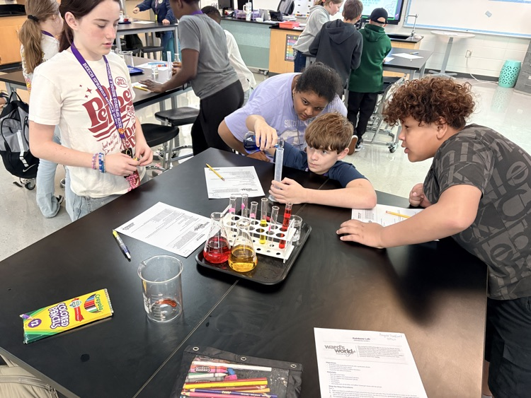students working