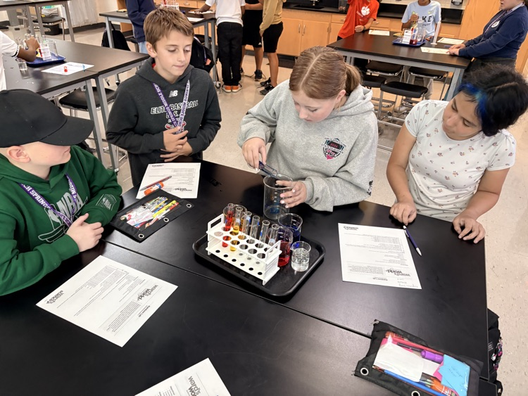 students working