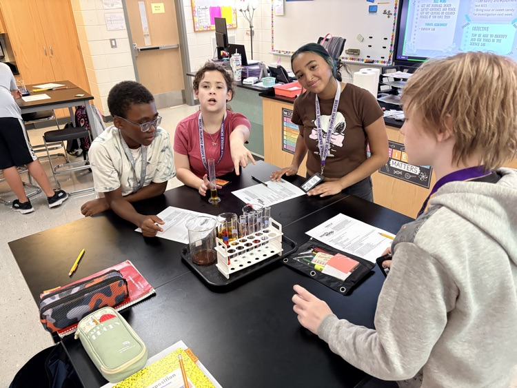 students working