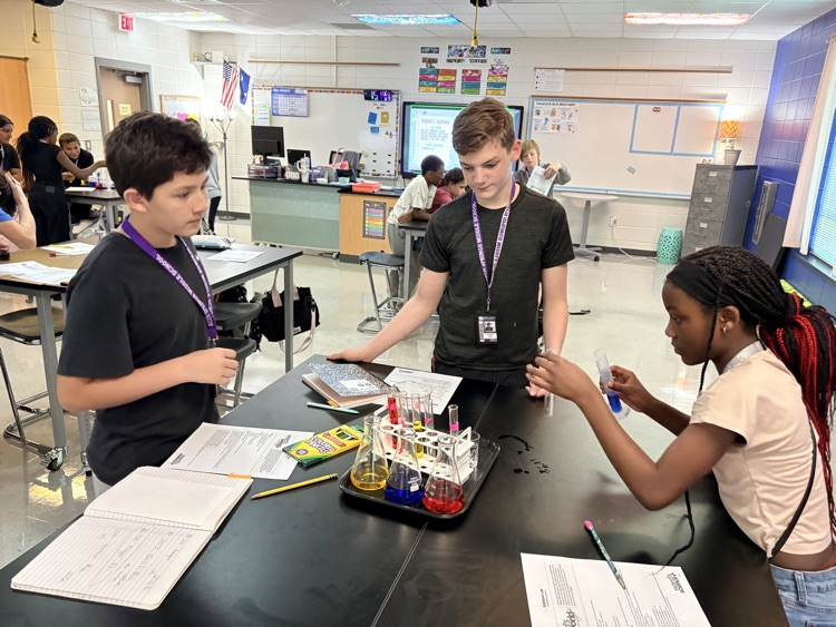 students working
