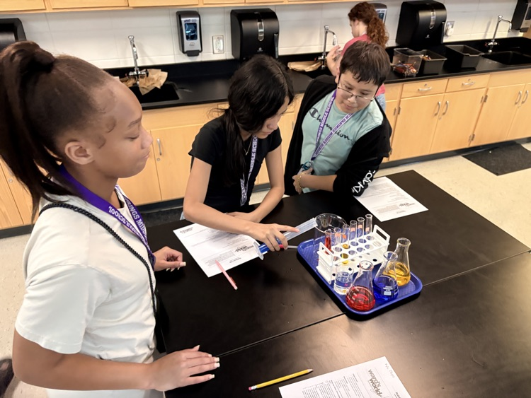 students working