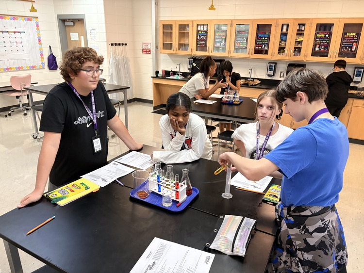 students working