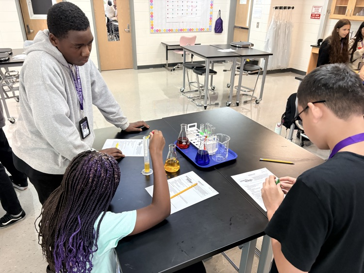 students working