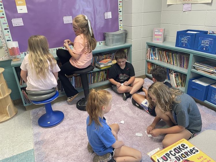 students playing math games 