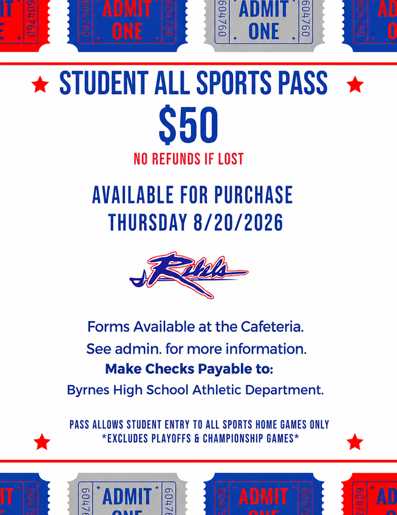 student all sports pass informational flyer