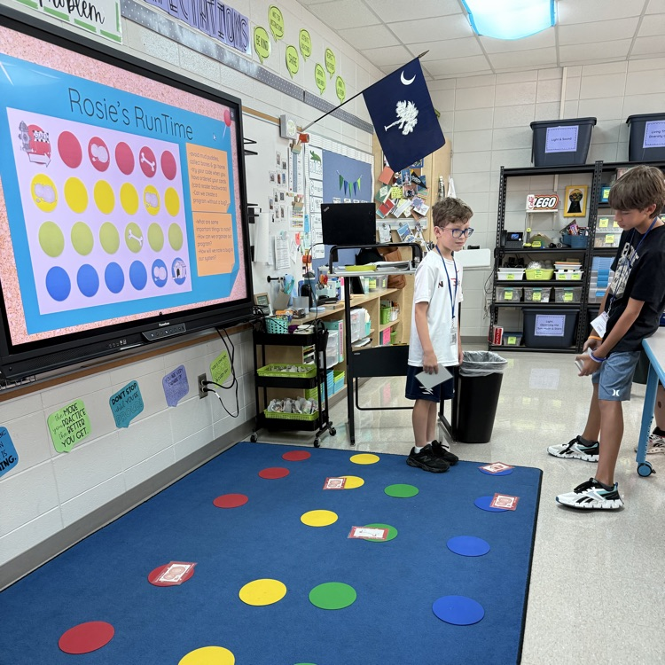 picture of students doing STEM activities