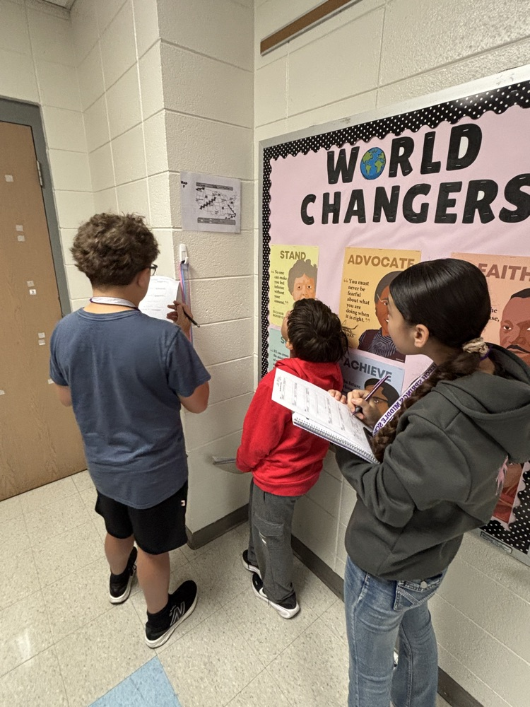 students working 