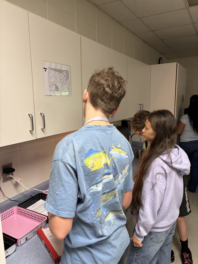 students working 