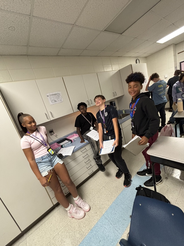 students working 