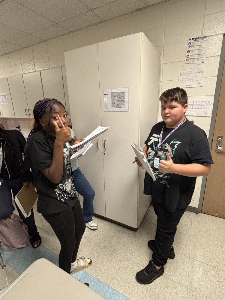 students working 