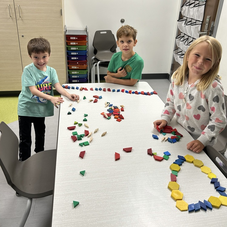 pattern blocks in first grade