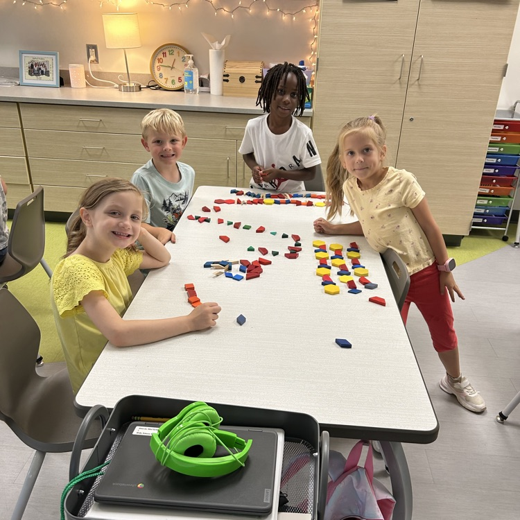 pattern blocks in first grade