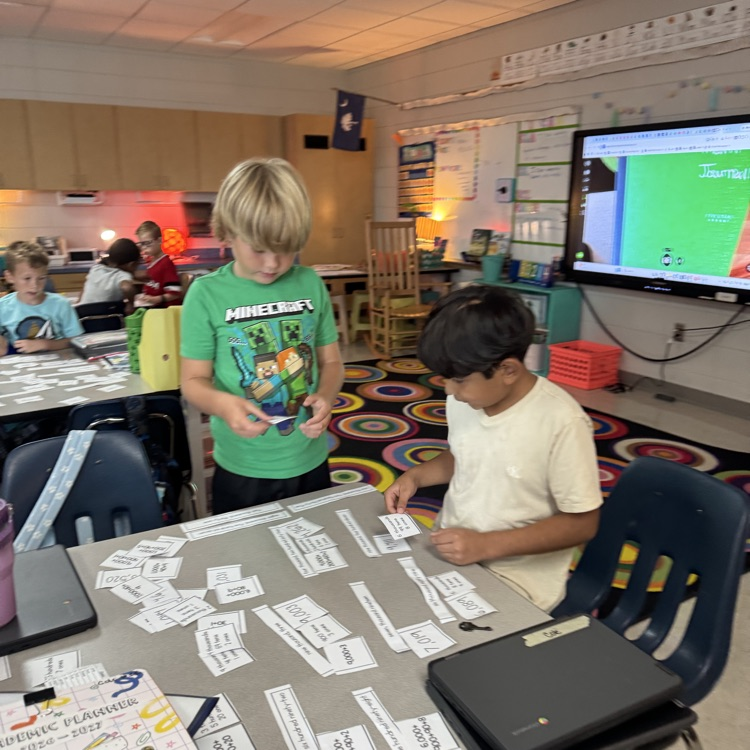 picture of students working in class