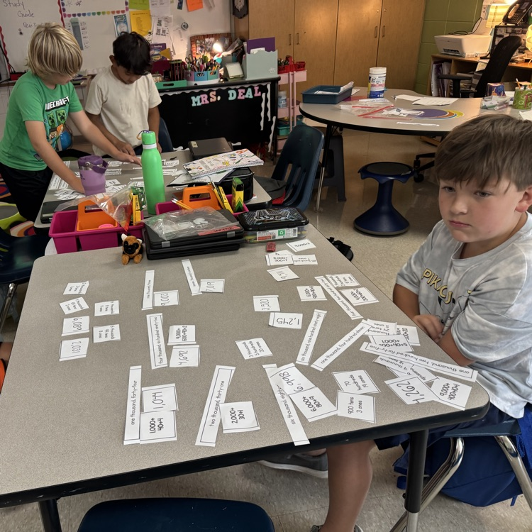 picture of students working in class
