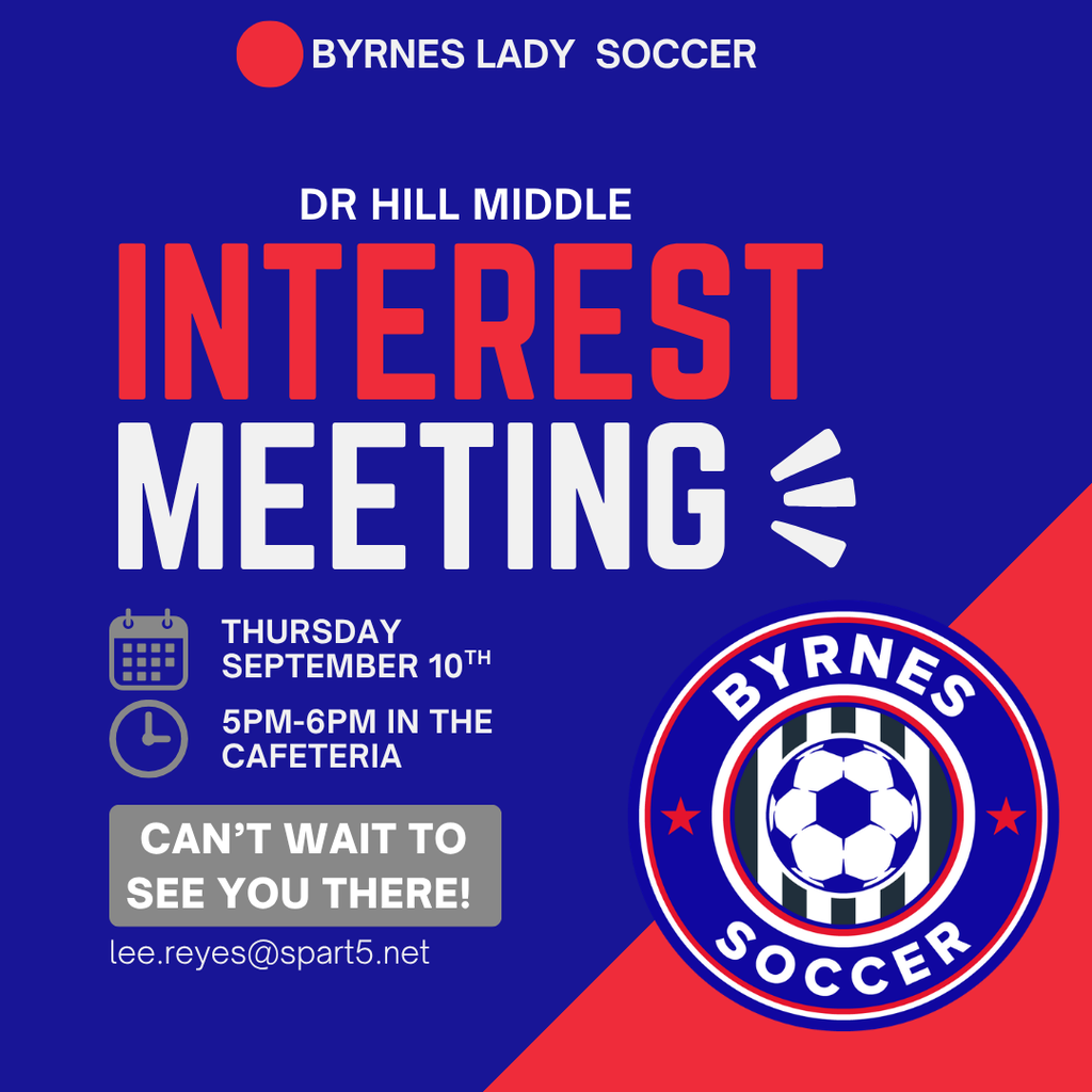 Soccer interest meeting flyer, details in message