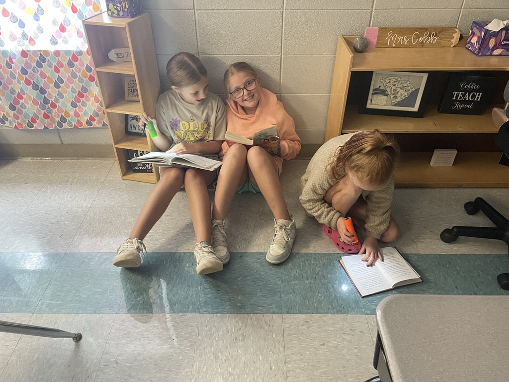 Mrs. Cobb’s class Rocked the Ridge today with some flashlight reading.