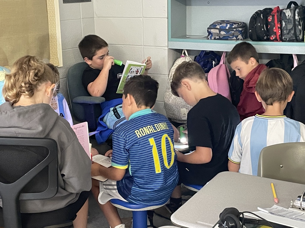 Mrs. Cobb’s class Rocked the Ridge today with some flashlight reading.