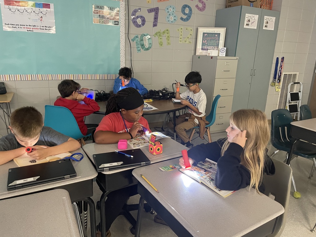 Mrs. Cobb’s class Rocked the Ridge today with some flashlight reading.