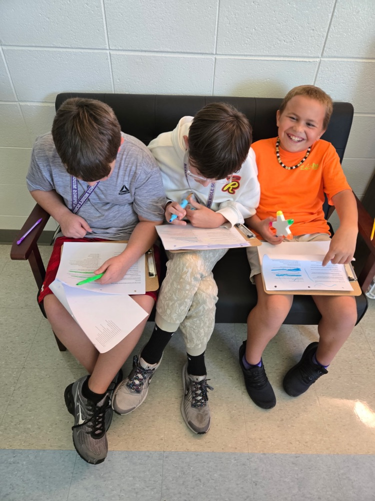 students working 