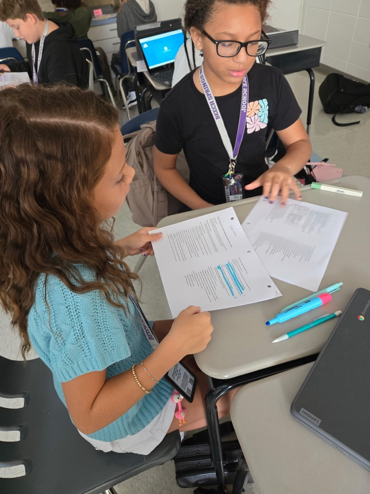 students working 
