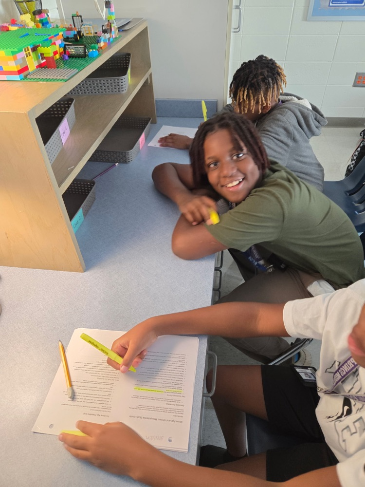 students working 