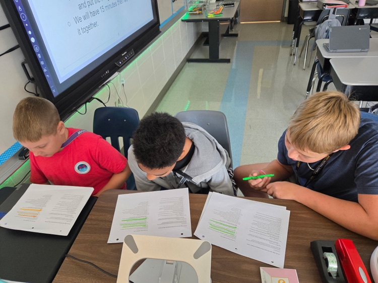 students working 