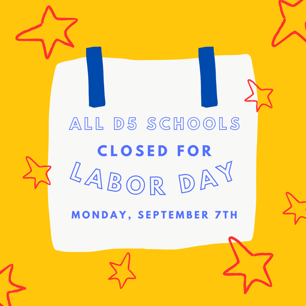 schools closed for labor day, monday, september 7th