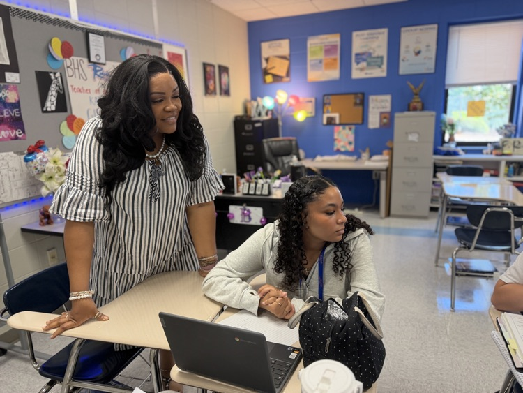 teacher with student