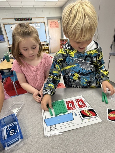 Place value fun in Mrs. Wells class