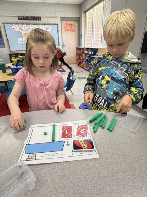 Place value fun in Mrs. Wells class