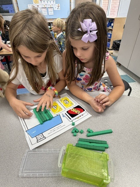 Place value fun in Mrs. Wells class