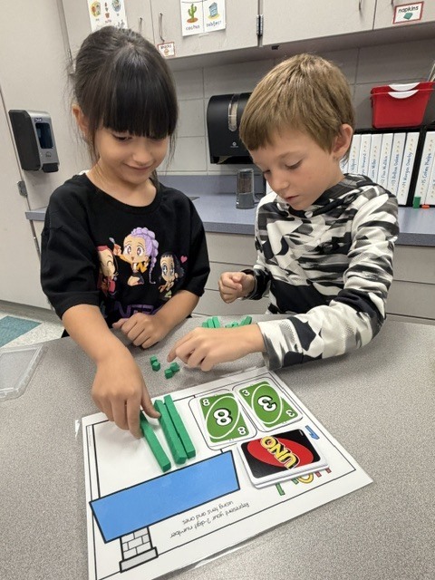 Place value fun in Mrs. Wells class