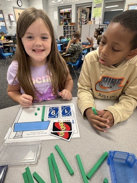 Place value fun in Mrs. Wells class