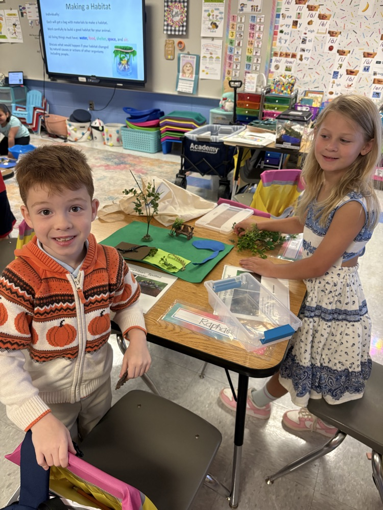 children working in class