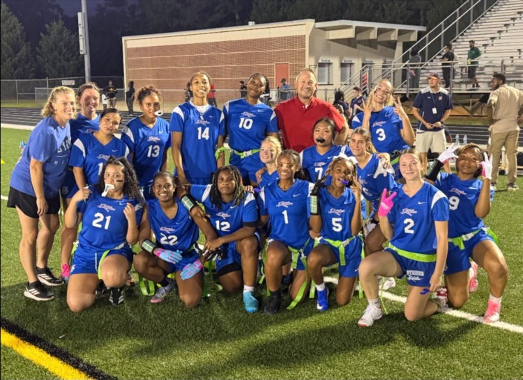 Lady Rebels flag football team 
