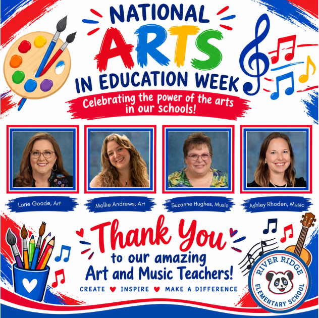 national arts in education week, thank you to our art and music teachers