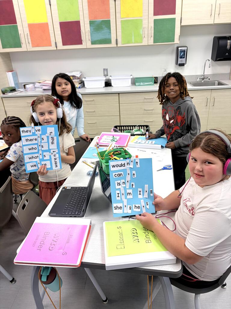 contraction surgery with Ms. Heffner's class