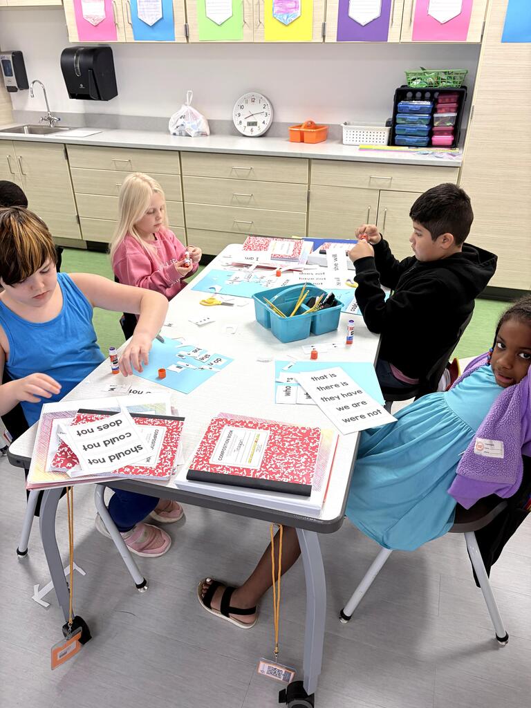 contraction surgery with Ms. Heffner's class
